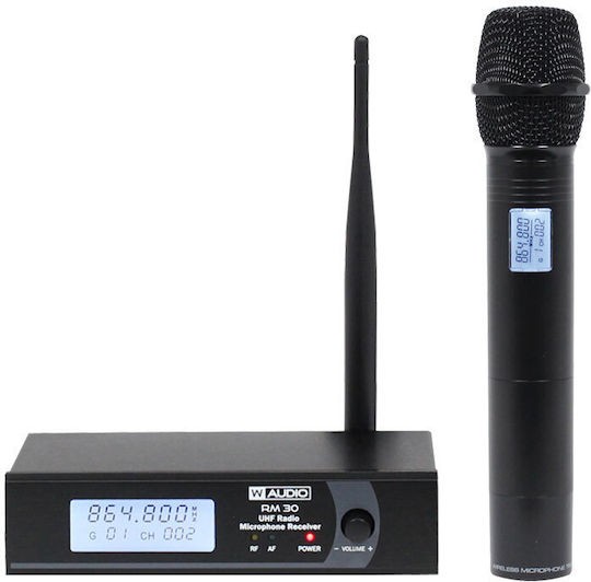 W-Audio RM 30 UHF Handheld Radio (864.8Mhz) Σετ Ασύρματο Μικρόφωνο Χειρός για Φωνητικά