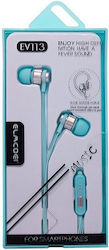 EV113 Безжични Стерео с жак 3.5mm Светлосин