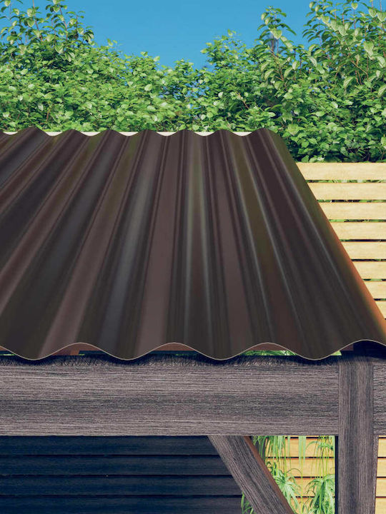 vidaXL Galvanized Roof Panel 80x36cm