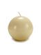 BigBuy Decorative Candle Ball Beige 10x10cm 1pcs