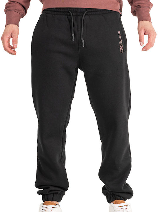 Double Jogginghose mit Gummizug Schwarz
