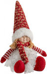 Zen Collection Christmas Fabric Elf Figure Red ...