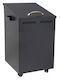Viometal LTD Toronto 1070 Metalic Caseta Depozitare lemne 36x44x64cm Negru