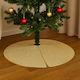 Christmas Tree Skirt Fabric Gold D90cm.