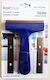KMT Style Cleaner Scraper with 2 Blades 10x14.5cm Blue 1pcs