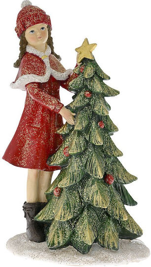 Iliadis Illuminated Christmas Plastic Figure Toddler Red Length 9.5cm