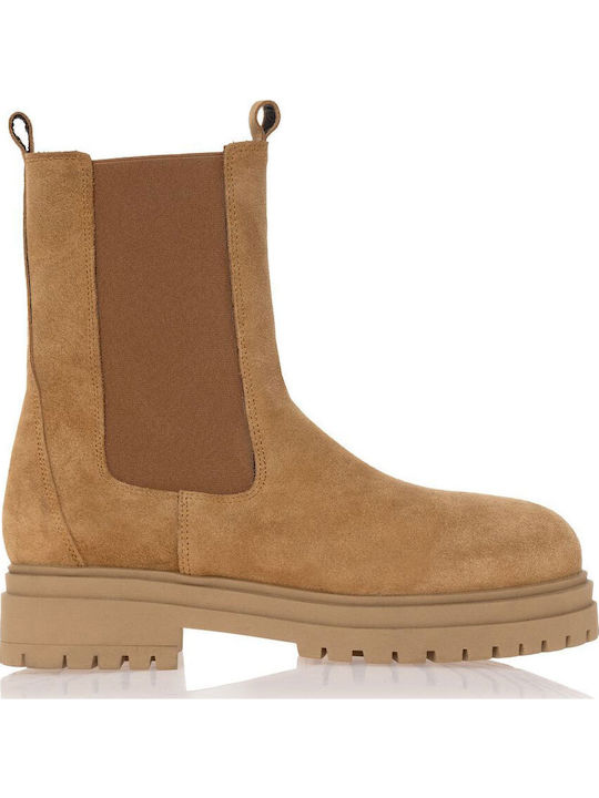 Sante Suede Women's Chelsea Boots Tabac Brown