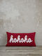 Nima Christmas Decorative Pillow Hohoho Rectangular Red 30x60pcs