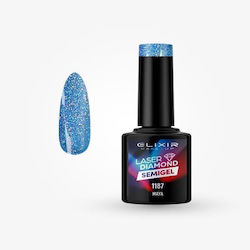Elixir Laser Diamond Хибриден Лак за Нокти 1187...