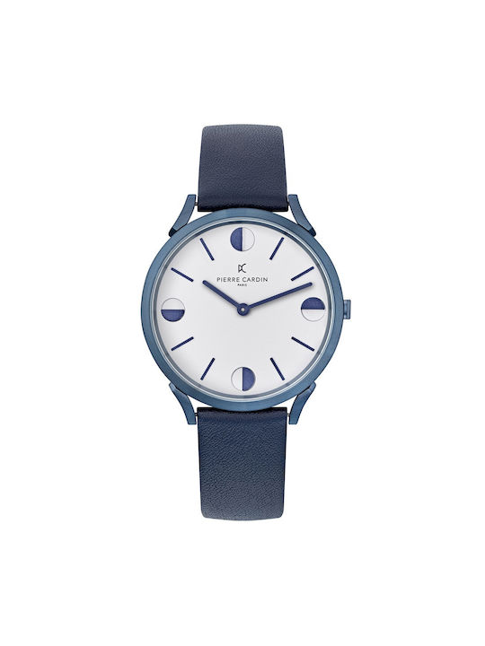 Pierre Cardin Watch with Blue Leather Strap