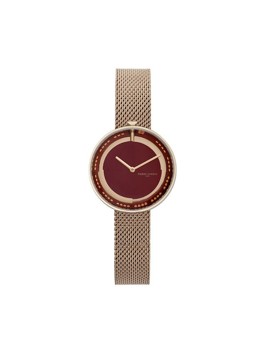 Pierre Cardin Watch with Pink Gold Metal Bracelet