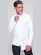 Stefano Long-sleeved Cotton Shirt White