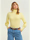 Lynne Women's Long Sleeve Sweater Turtleneck Yellow