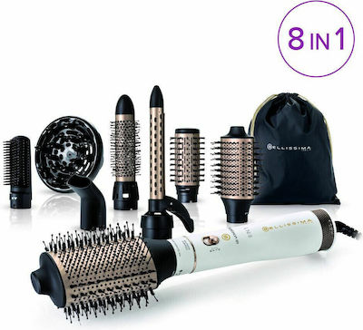 Imetec Air Wonder 8in1 Electric Hair Brush with Air for Straightening and Curls 1000W