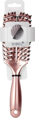 Sibel Proflex Brush Hair for Hair Styling Rose Gold