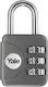 Yale Padlock Brass Combination 28.2mm Gray 1pcs