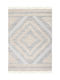 Viokarpet Momentum S711A Rug Rectangular with Fringes White / Light Grey