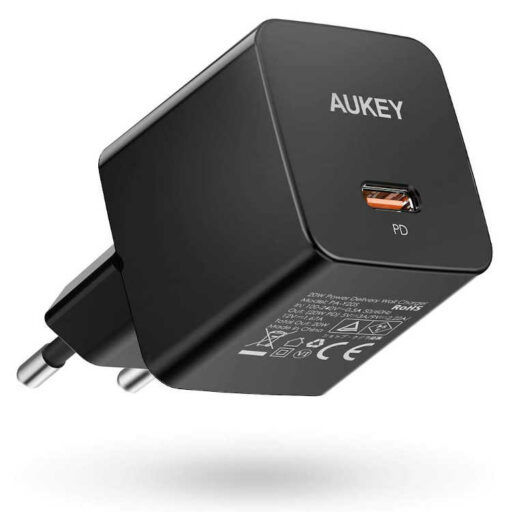 Aukey Φορτιστής Χωρίς Καλώδιο με Θύρα USB-C 20W Power Delivery Μαύρος (PA-Y20S Minima)