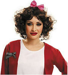 Carnival Wig Curly My Other Me Chestnut 60s Brown