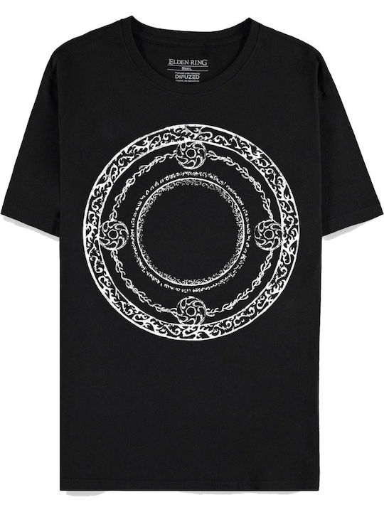 Difuzed Elden Ring T-shirt Schwarz Baumwolle Difuzed Elden Ring T-shirt Schwarz Baumwolle