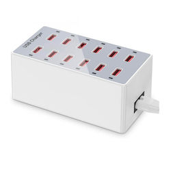 Media Wave Charging Station with 12 USB-A ports 60W (Q-CD12P)