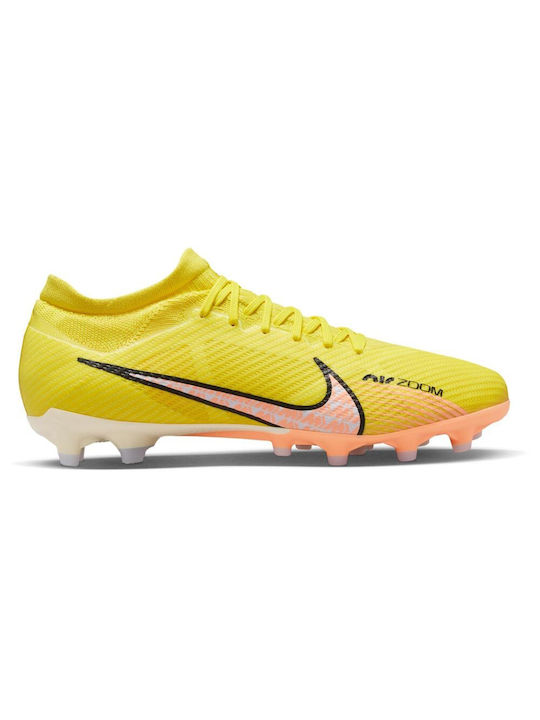 Nike Zoom Mercurial Vapor 15 Pro AG-Pro Χαμηλά Ποδοσφαιρικά Παπούτσια με Τάπες Yellow Strike / Doll / Coconut Milk / Sunset Glow