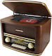 Soundmaster Nostalgic Φορητό Ηχοσύστημα με Ραδιόφωνο / CD / USB / MP3 / Bluetooth Καφέ