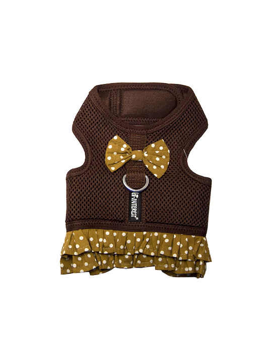 Pet Interest Dog Harness Vest Mesh Skirt Brown X-Large 54-64cm 5463-XL