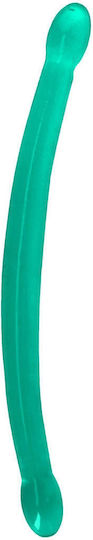 Shots Real Rock Crystal Clear Double Dildo Doppeldildo Green 42cm