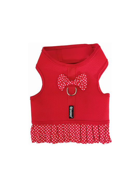 Pet Interest Σαμαράκι Σκύλου Γιλέκο Mesh Skirt Κόκκινο Medium 40-48cm 5461-M