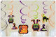 Amscan Halloween Witches' Crew Κρεμαστό Διακοσμητικό για Party Halloween 12τμχ