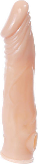 Boss Of Toys Penis Extension Perfect Cock Sleeve With Balls Straps Flesh 18.5cm
