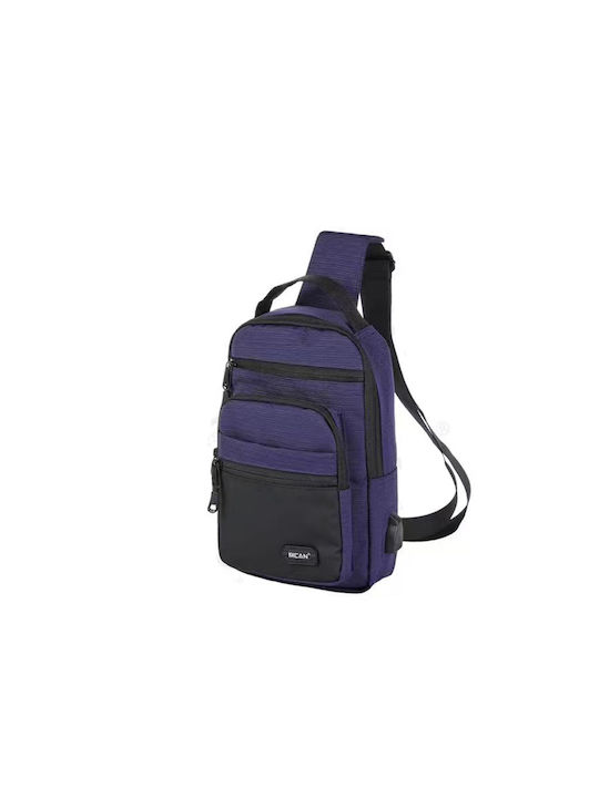 Mcan Z-220 Herrentasche Schulter / Crossbody Blau