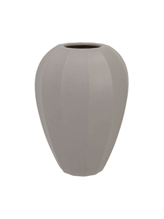 Marhome Vază Decorativă Ceramică Gri 16x16x27cm 1buc