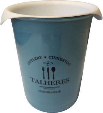 Plastic Blue Cutlery Drainer 12x12x13cm