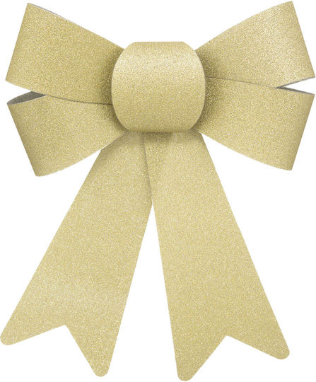 Christmas Figure Bow Gold Height 17cm 2pcs