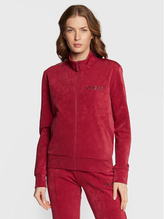 Women's Sweatshirt Jacket Red