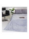 Melinen Tokyo Fleece Blanket Double 220x240cm Light Gray