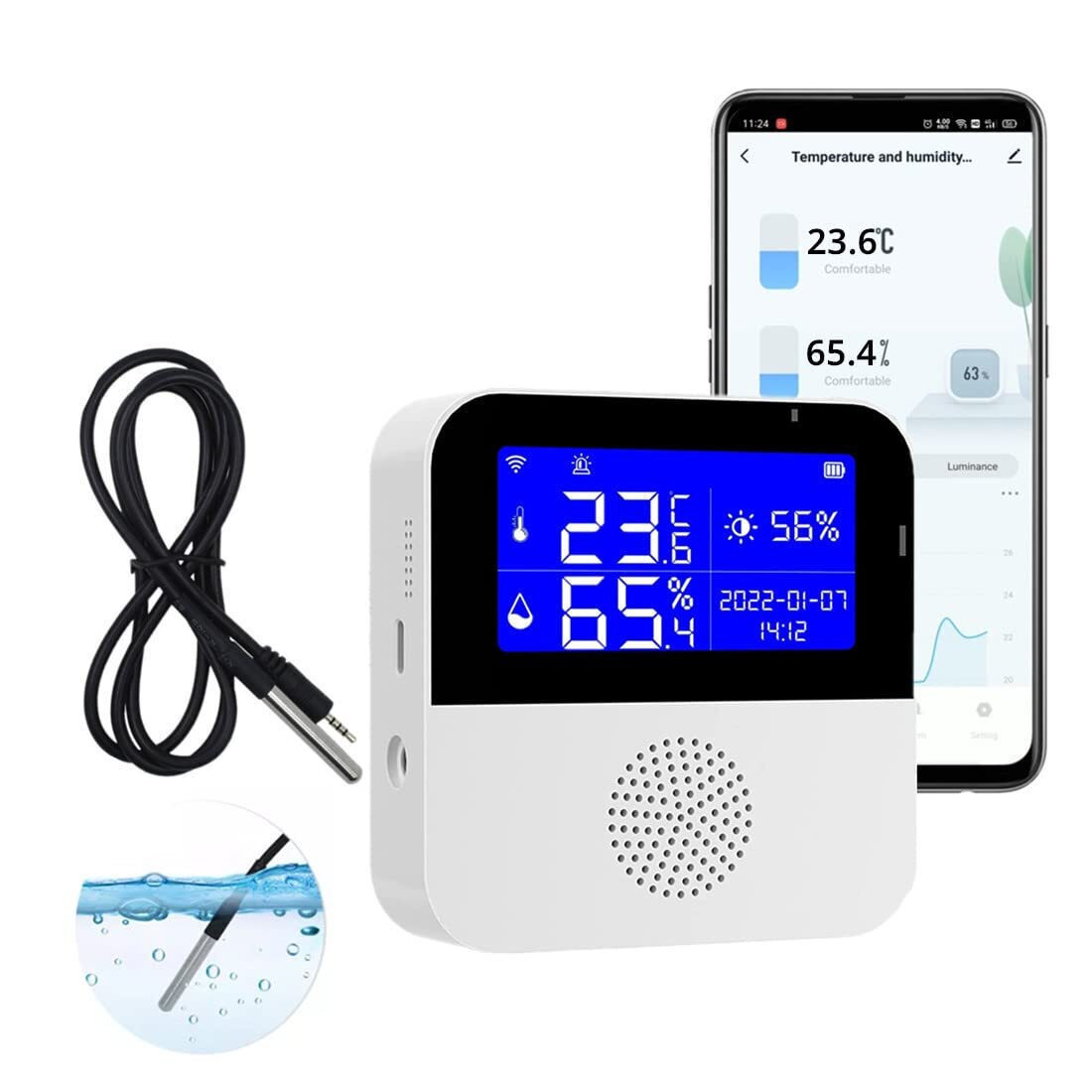 AS90W WiFi Temperature and Humidity Detector Skroutz.gr