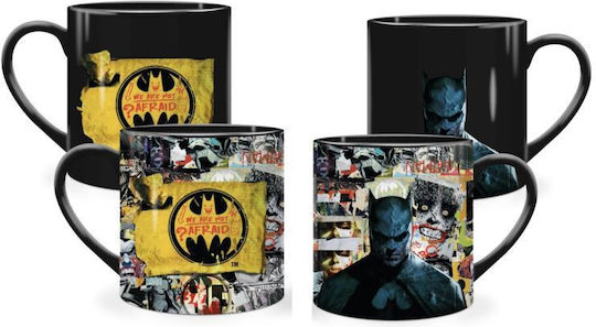 Graffiti Batman Villains Κούπα Κεραμική Μαύρη 350ml