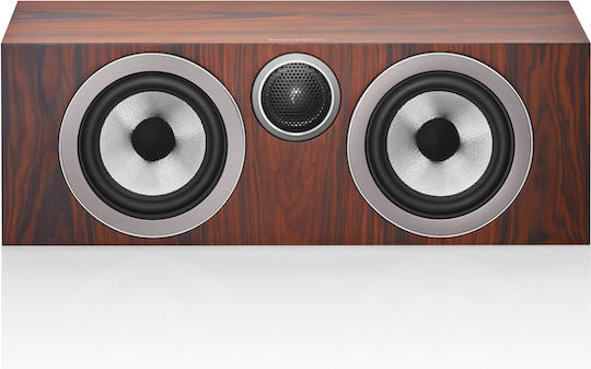 Bowers & Wilkins HTM72 S3 Ηχείο Hi-Fi Κεντρικό 120W 2 Δρόμων Π47.7xΒ26.6xΥ16.5εκ. Καφέ