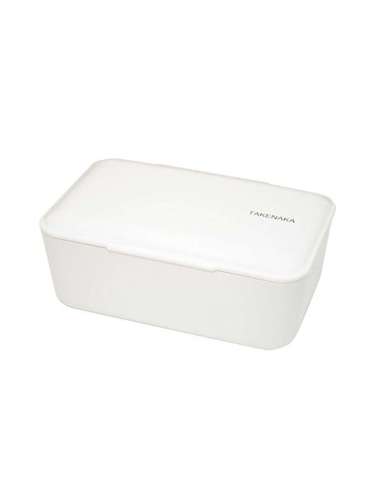 Bento Βox Lunch Box Plastic White 900ml 1pcs