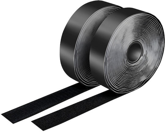 LogiLink Αυτοκόλλητη Ταινία Χριτς Χρατς Μαύρη 5mx25mm