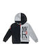 Kids Sweatshirt Cardigan with Hood Black