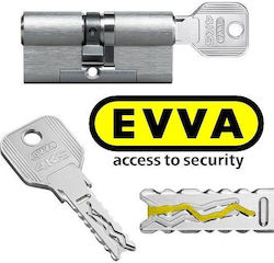 Evva 4ks High Security Cylinder with Patented Key Profile-With 3 keys