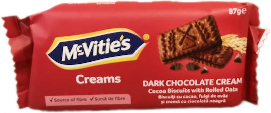Mcvitie's Μπισκότα Creams με Γέμιση Σοκολάτα 87gr