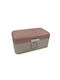 Sidirela Bread Box with Lid Metallic Salmon 37x21x16cm