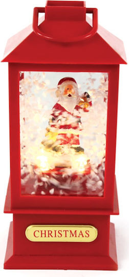 Christmas Decorative Traffic Light Lighted with Santa Claus 10x10x20cm
