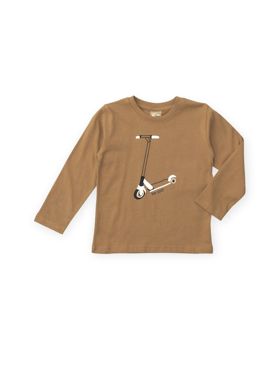 Funky Kids Blouse Long Sleeve Brown