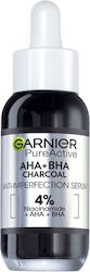 Garnier Pure Active Charcoal Serum Gesicht für Glanz & Aufhellung 30ml